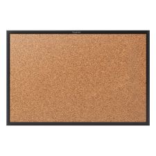 Quartet Classic Cork Bulletin Board, 36" x 60", Aluminum Frame With Black Finish