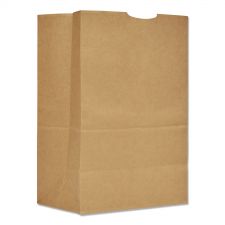 Ross & Wallace Paper Products Grocery Paper Bags, 1/6 BBL Size, Extra Heavy-Duty, 75# Basis Weight, 12" x 7" x 17", Kraft, 400/Bundle