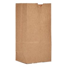 Ross & Wallace Paper Products Grocery Paper Bags, 1# Size, 30# Basis Weight, 3.5" x 2.25" x 6.63", Kraft, 500/Bundle