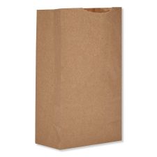 Ross & Wallace Paper Products Grocery Paper Bags, 2# Size, X-Heavy-Duty, 50# Basis Weight, 4.13" x 2.63" x 7.88", Kraft, 250 Bags/Pack, 2 Packs/Bundle