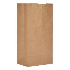 Ross & Wallace Paper Products Grocery Paper Bags, 4# Size, Extra-Heavy-Duty, 50# Basis Weight, 5" x 3.13" x 9.88", Kraft, 500/Bundle