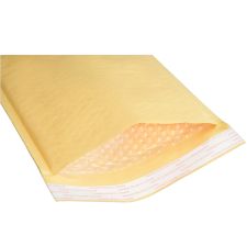 SKILCRAFT Kraft Lightweight Cushioned Mailers, 7 1/4" x 12", Kraft, Pack Of 100 (AbilityOne 8105-00-117-9866)