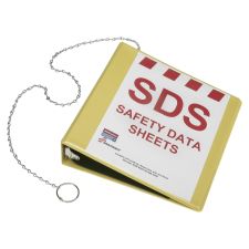 SKILCRAFT Safety Data Sheet 3-Ring Binder, 2" Round Rings, Yellow (AbilityOne 7510-01-623-6240)