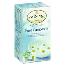 TWININGS Tea Bags, Pure Camomile, 1.76 oz, 25/Box