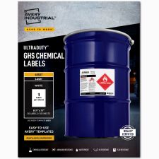 Avery UltraDuty GHS Chemical Labels 8" x 11" , for Laser Printers