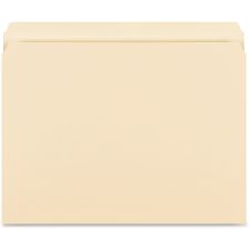 Business Source Straight-Cut 1-ply Tab Heavyweight File Folders - Letter - 8 1/2"x11" Sheet Size - Straight Tab Cut - 16518