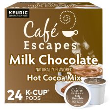 Cafe Escapes Caf Escapes Milk Chocolate Hot Cocoa Single Serve K Cup , Box Of 24
