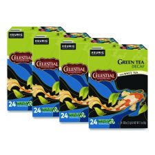Celestial Seasonings Decaffeinated Green Tea K-Cups, 96/Carton