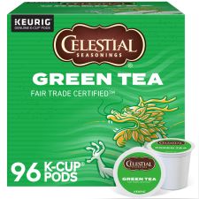 Celestial Seasonings Natural Antioxidant Green Tea Single-Serve K-Cups, 0.40 Oz, Box Of 96