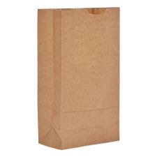 Ross & Wallace Paper Products Grocery Paper Bags, 10# Size, Extra-Heavy-Duty, 60# Basis Weight, 7" x 4.38" x 13.75", Kraft, 500/Bundle