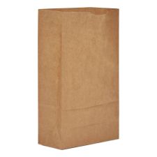Ross & Wallace Paper Products Grocery Paper Bags, 6# Size, 35# Basis Weight, 5.88" x 3.63" x 11", Kraft, 2,000/Bundle