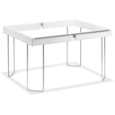 Smead Heavy-Duty Adjustable Hanging Folder Frame - Letter - 16" to 24" Long - Steel, Plastic - White - 1 / Box