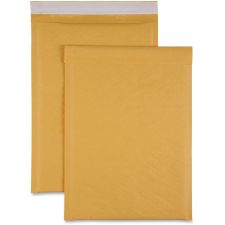 Sparco Size 4 Bubble Cushioned Mailers - Bubble - #4 - 9 1/2" Width x 14 1/5" Length - Self-sealing - Kraft - Kraft - 100 / Carton