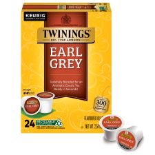 Twinings Earl Grey Tea, Keurig K-Cup Pods, 24/Box