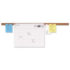 Universal Cork Bulletin Bar, 1" x 24", Brown/Silver
