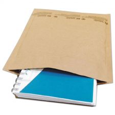 Universal Natural Self-Seal Cushioned Mailer, #2, Barrier Bubble Air Cell Cushion, Self-Adhesive Closure, 8.5 x 12, Kraft, 100/Carton