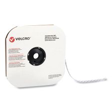 VELCRO Brand Sticky-Back Fasteners, Loop Side, 0.5" dia, White, 1,440/Carton
