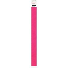 Advantus Neon Tyvek Wristbands - Neon Pink - Tyvek - 500 / Pack