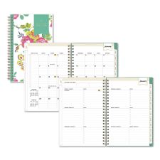 Blue Sky Day Designer Peyton Create-Your-Own Cover Weekly/Monthly Planner, Floral Artwork, 8 x 5, White, 12-Month (Jan-Dec): 2026