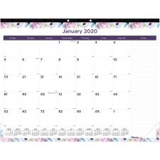 Blueline Passion Monthly Deskpad Calendar, Passion Floral Artwork, 22 x 17, Multicolor Sheets, Black Binding, 12-Month (Jan-Dec): 2026
