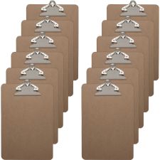 Business Source Mini Clipboard with Standard Metal Clip