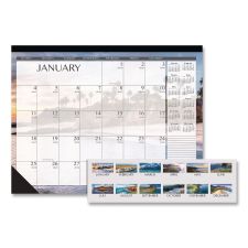 House of Doolittle Recycled Earthscapes Desk Pad Calendar, Seascapes Photography, 22 x 17, Black Binding/Corners,12-Month (Jan to Dec): 2026
