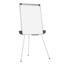 MasterVision Tabletop/Floor Tripod Non-Magnetic Dry-Erase Whiteboard Presentation Easel, 29" x 41", Aluminum Frame With Silver Finish