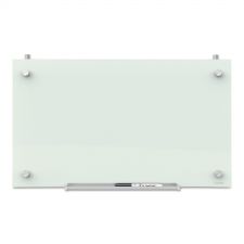 Quartet Infinity Magnetic Glass Dry Erase Cubicle Board, 30" x 18", White Surface