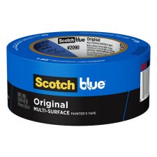 ScotchBlue Original Multi-Surface Painter's Tape, 1 Tape Roll, 2 in x 60 yd, 3" Core, Blue - 20902A