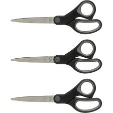 Sparco Straight Scissors w/Rubber Grip Handle
