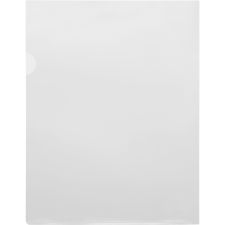 Sparco Transparent File Holders, Letter Size, Clear, Pack Of 10