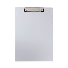 Universal Aluminum Clipboard with Low Profile Clip, 0.5" Clip Capacity, Holds 8.5 x 11 Sheets, Aluminum
