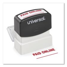 Universal Message Stamp, PAID ONLINE, Pre-Inked One-Color, Red