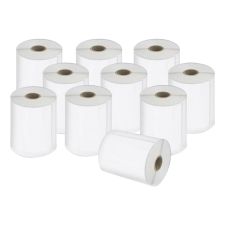 DYMO LabelWriter XL Shipping Labels, 4" x 6", Rectangle, White, 220 Labels Per Roll, Pack Of 10 Rolls