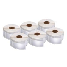 DYMO Multipurpose Labels For LabelWriter Label Printers, 1" x 2 1/8", White, 500 Labels Per Roll, Pack Of 6 Rolls
