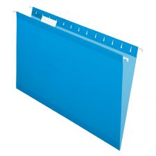 Hanging Folders, 15 3/4" x 9 3/8", Legal Size, Blue, Box Of 25