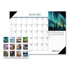 House of Doolittle Earthscapes Scenic Desk Pad Calendar, Scenic Photos, 22 x 17, White Sheets, Black Binding/Corners,12-Month (Jan-Dec): 2026