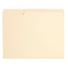 Reinforced File Folders, 1/3-Cut Tabs, Legal Size, Manila, Box Of 100