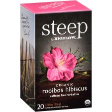 Steep by Bigelow Rooibos Hibiscus Herbal Tea Bag