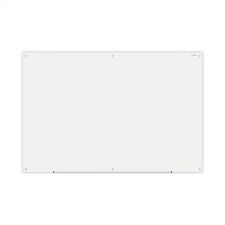 Universal Frameless Glass Marker Board, 72" x 48", White Surface