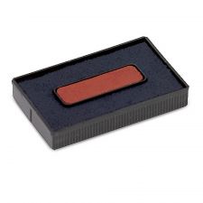 2-Color Replacement Stamp Pad, Blue/Red