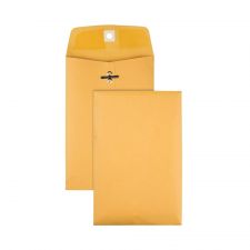 6-1/2" x 9-1/2" Manila Envelopes, Clasp Closure, Brown Kraft, Box Of 100
