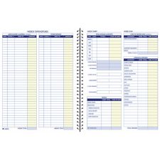 Adams Weekly Bookkeeping Book, 8 1/2" x 11", Blue