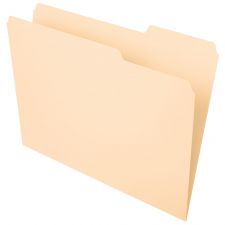 File Folders, 1/3 Tab Cut, Right Position, Letter Size, Manila, Pack Of 100
