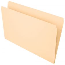 File Folders, Straight Cut, Legal Size, Manila, Pack Of 100