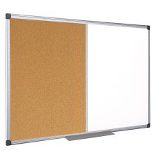 MasterVision Maya Cork/Non-Magnetic Dry-Erase Whiteboard Combination Board, 48" x 72", Silver Aluminum Frame