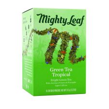 Mighty Leaf Tea Whole Leaf Tea Pouches, Green Tea Tropical, 15/Box