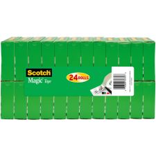 Scotch Magic Tape, Invisible, 24 Tape Rolls, 3/4 in x 800 in, Home Office Supplies and School Supplies for College and Classrooms