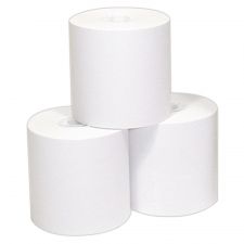 Single-Ply Thermal Paper Rolls, 3 1/8" x 230', White, Pack Of 50 Rolls