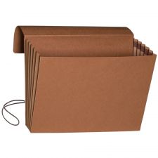 Smead Expanding Wallet, 5 1/4" Expansion, 10" x 15", 30% Recycled, Redrope